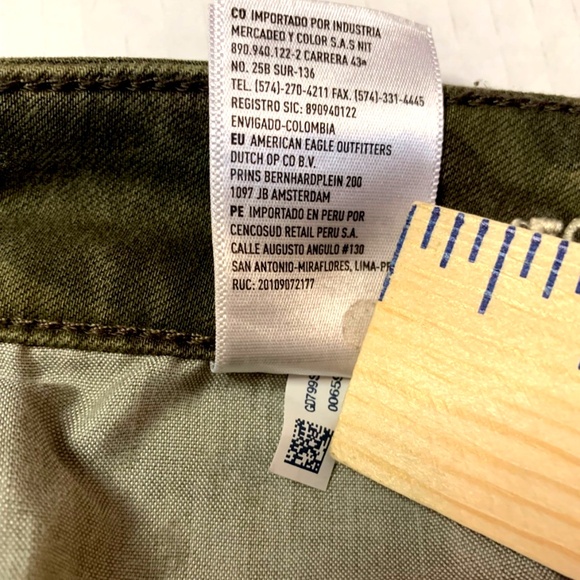 American Eagles Super Stretch Women’s Jeggins Size 14 Short camouflage green Y2K - Picture 11 of 12